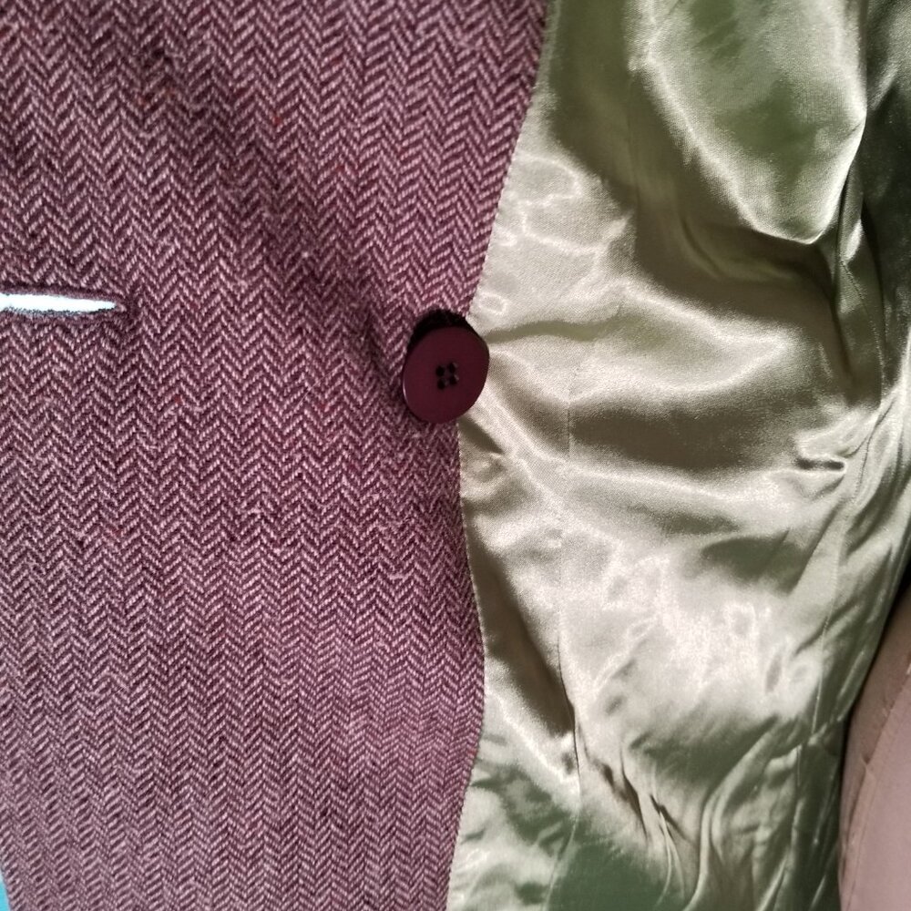 DKNY Brown Wool Blend Coat, sz 6 - Picture 6 of 12